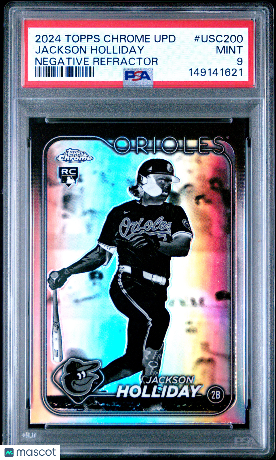 2024 Topps Chrome Update Jackson Holliday Negative Refractor #USC200 PSA 9