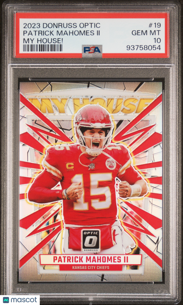 2023 Panini Donruss Optic My House! Patrick Mahomes II #19 PSA 10 Football