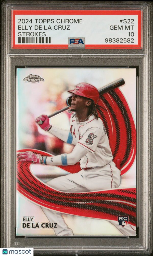 2024 Topps Chrome Strokes Elly De La Cruz #S22 PSA 10