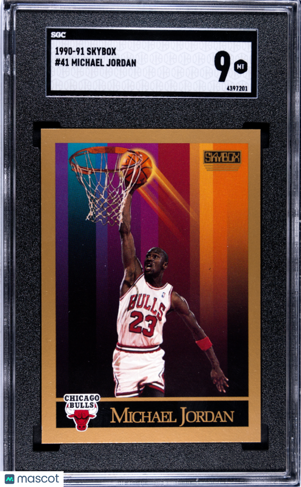 1990-91 Skybox Michael Jordan #41 SGC 9 Basketball