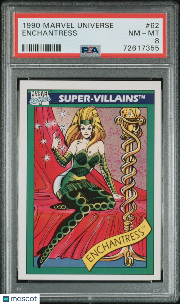 1990 Marvel Enchantress #62 PSA 8