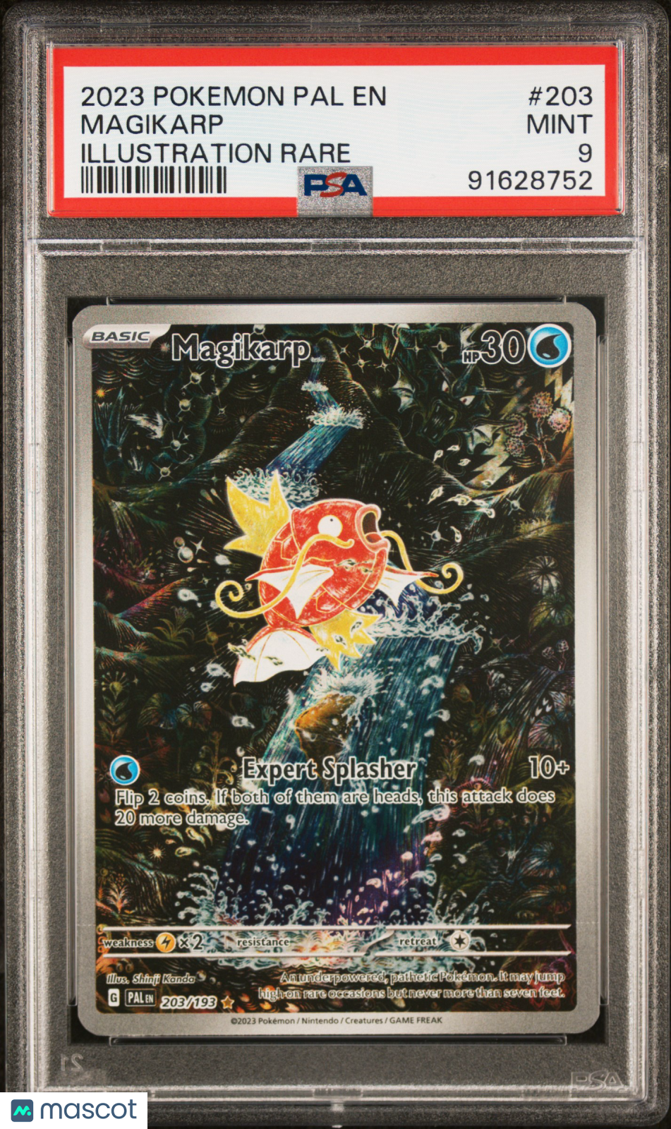 2023 Pokemon Pal EN-Paldea Evolved Magikarp #203 Illustration Rare PSA 9