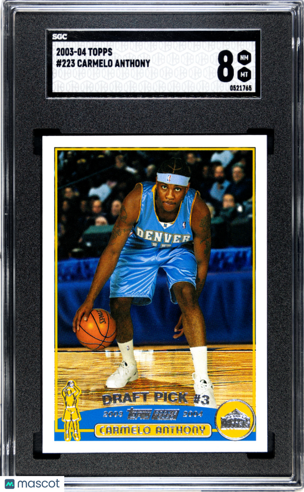 2003-04 Topps Carmelo Anthony #223 SGC 8 Basketball