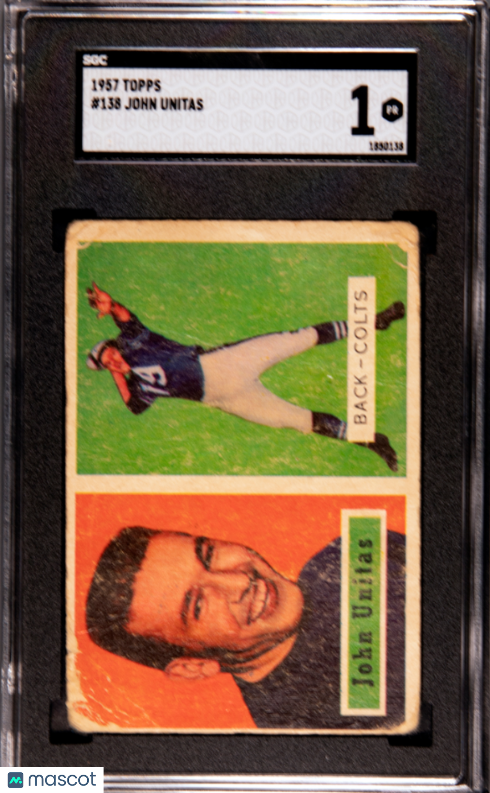 1957 Topps John Unitas #138 SGC 1