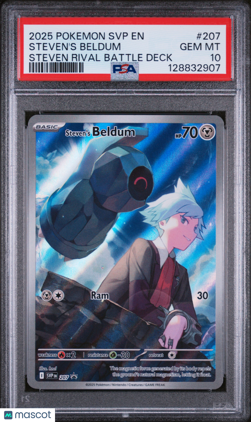 2025 Pokemon Promo Steven's Beldum #207 Steven Rival Battle Deck PSA 10 GEM MINT