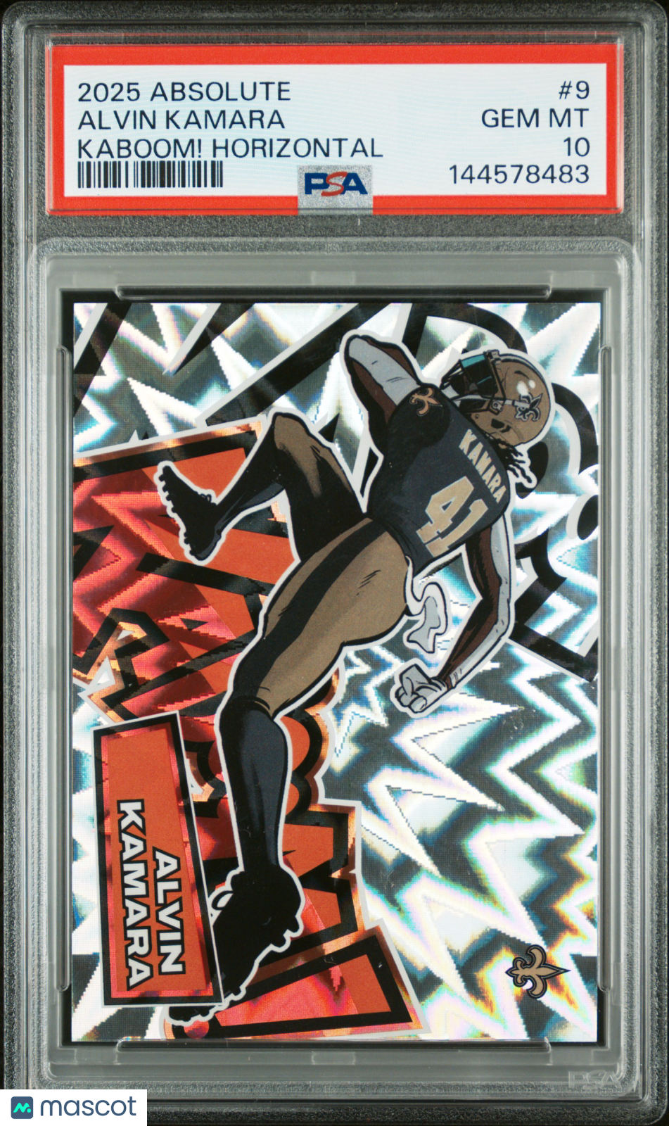 2025 Panini Absolute Kaboom! Horizontal Alvin Kamara #9 PSA 10
