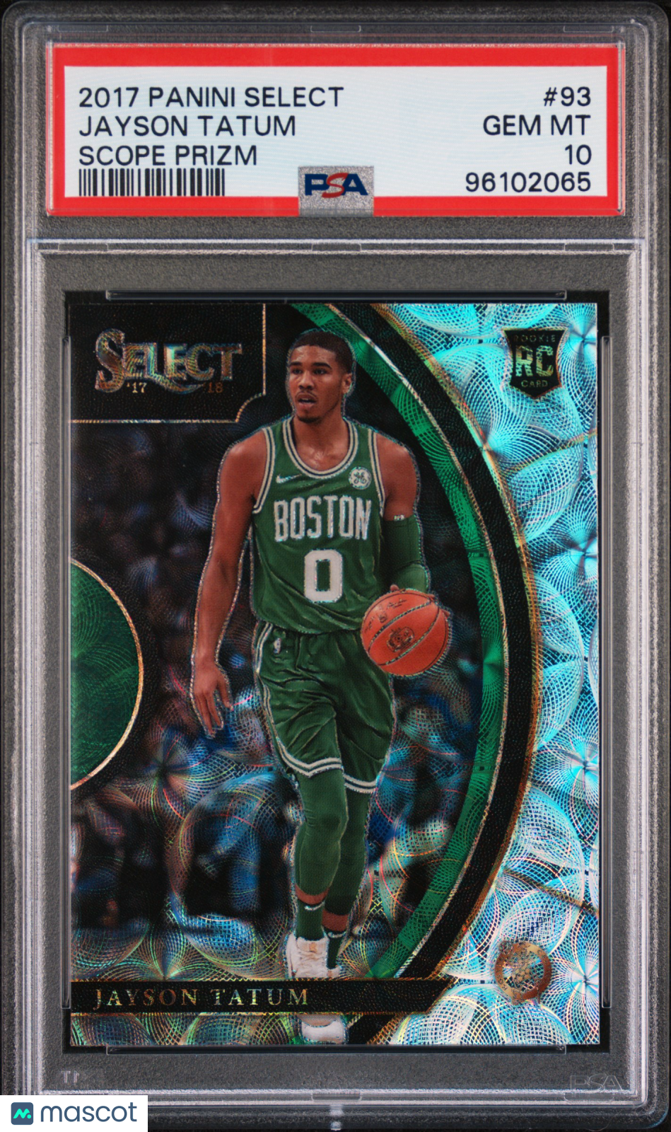 2017 Panini Select Jayson Tatum Scope Prizm #93 PSA 10