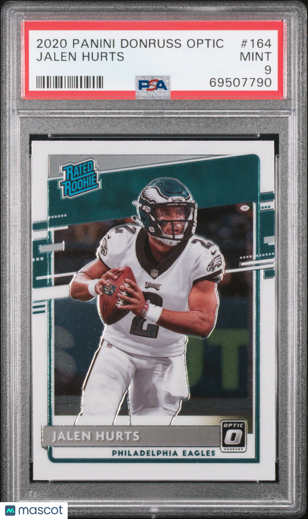 2020 Panini Donruss Optic Jalen Hurts #164 PSA 9