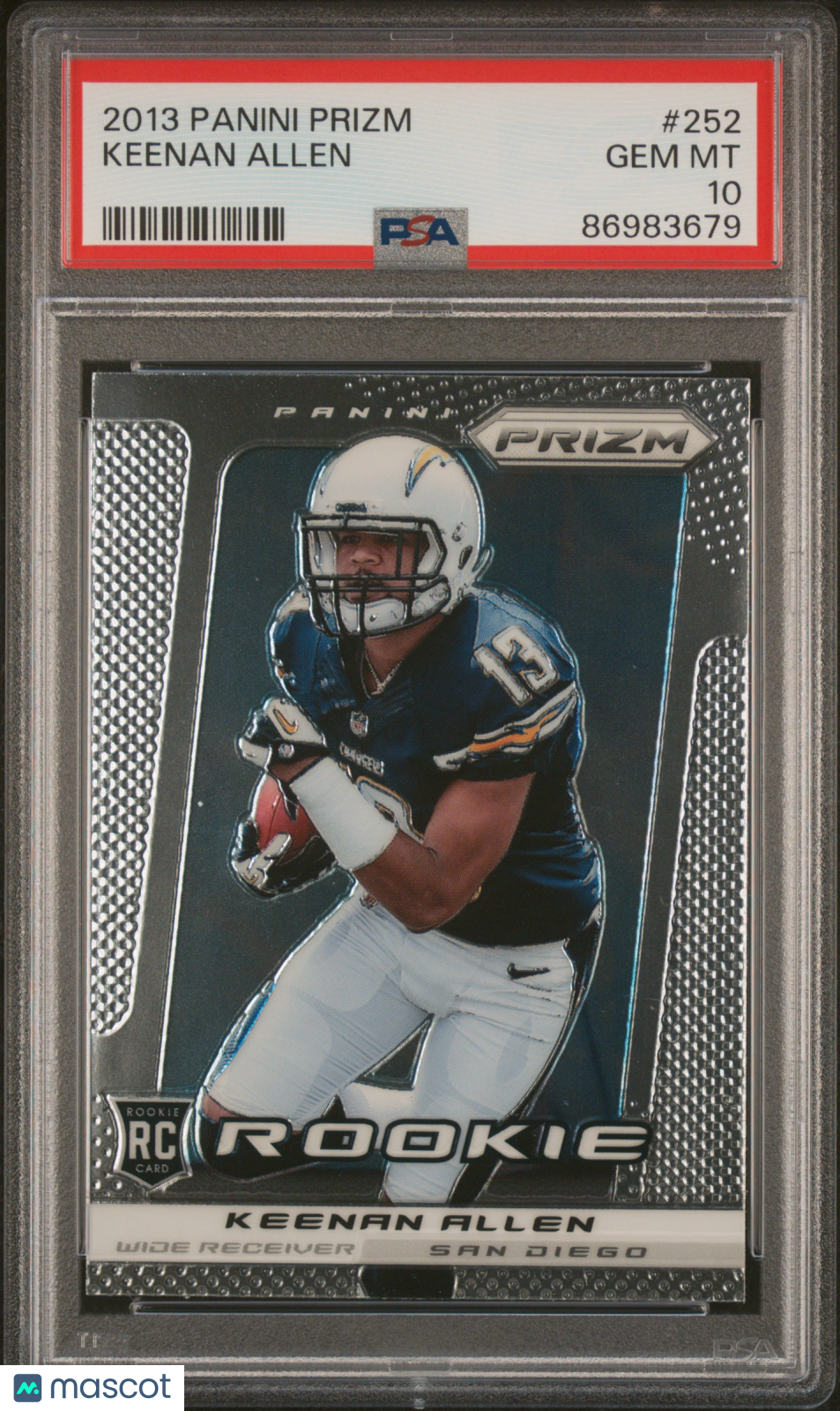 2013 Panini Prizm Keenan Allen #252 PSA 10