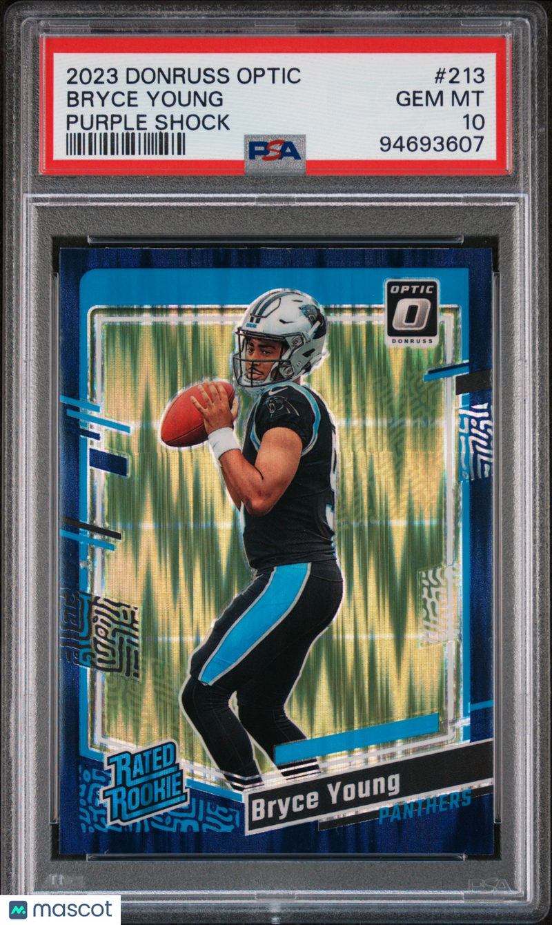 2023 Panini Donruss Optic Bryce Young Purple Shock