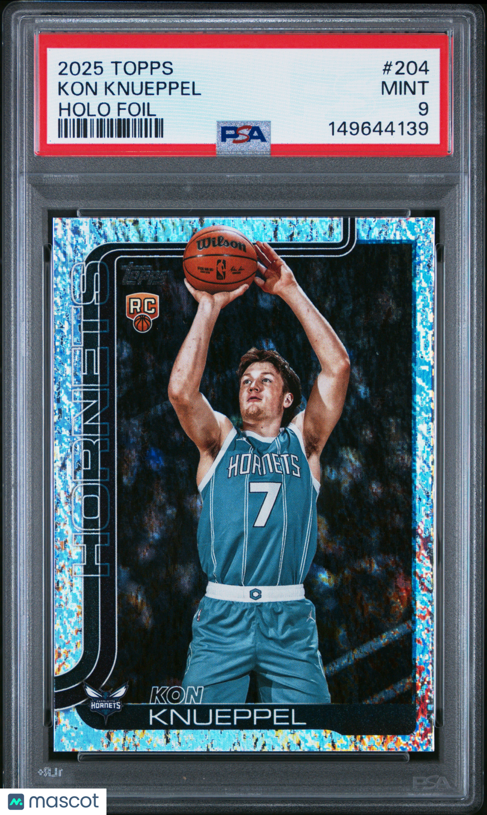 2025 Topps Kon Knueppel Holo Foil #204 PSA 9