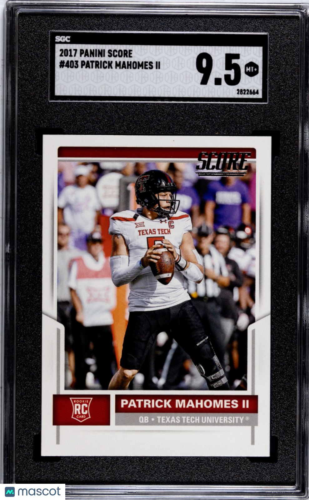 2017 Panini Score Patrick Mahomes II #403 SGC 9.5