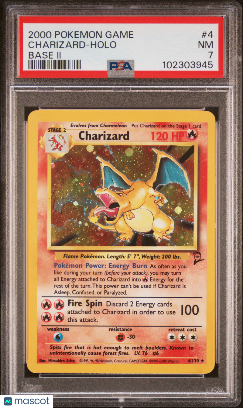 2000 Pokemon Game Base II Charizard Holo