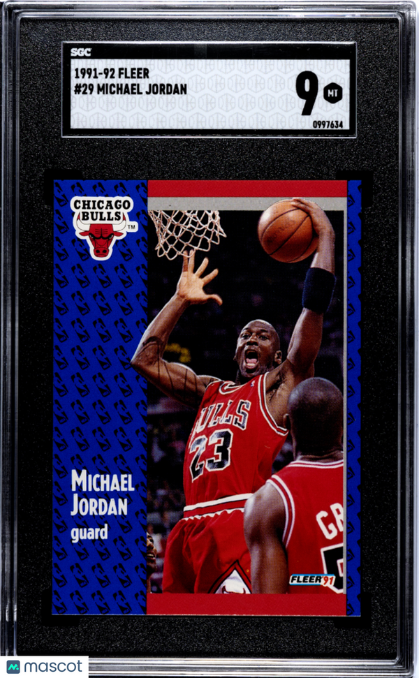 1991-92 Fleer Michael Jordan #29 SGC 9 Basketball