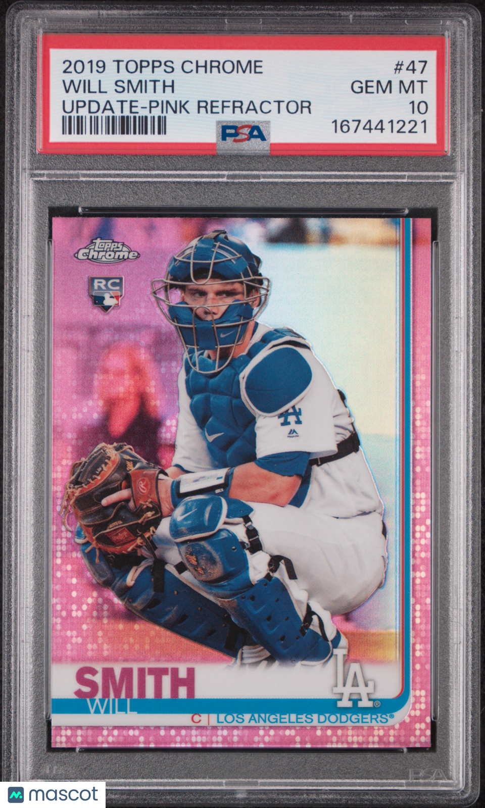 2019 Topps Chrome Update Will Smith Pink Refractor #47 PSA 10