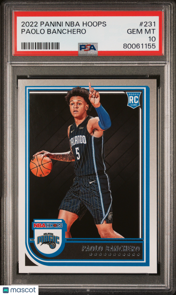 2022 Panini NBA Hoops Paolo Banchero #231 PSA 10