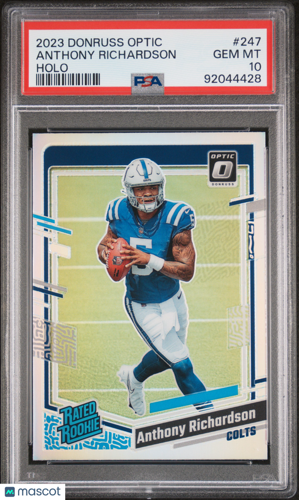 2023 Panini Donruss Optic Anthony Richardson #247 PSA 10 Football