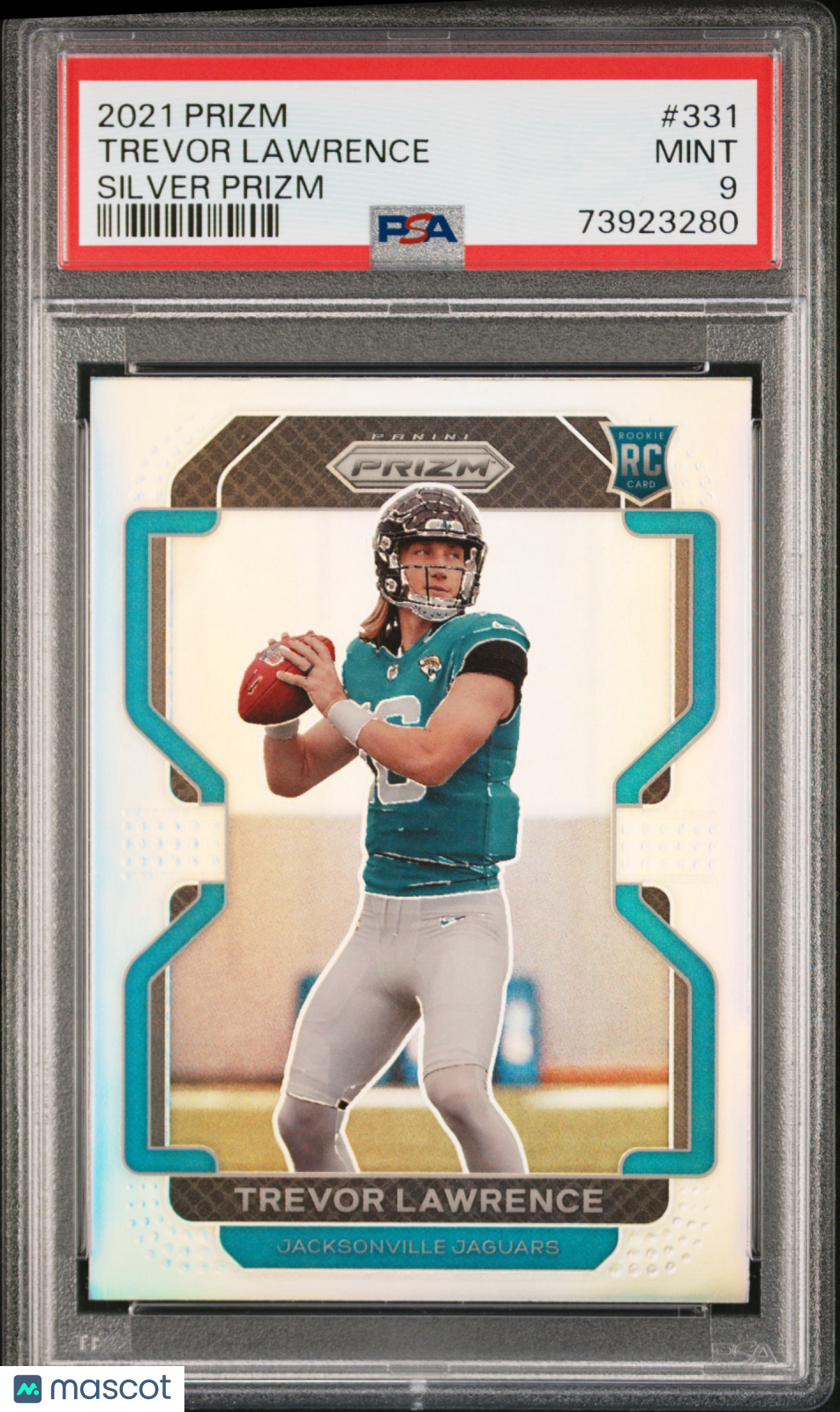 2021 Prizm Trevor Lawrence Holo Silver Prizm Rookie #331 PSA 9 Jaguars