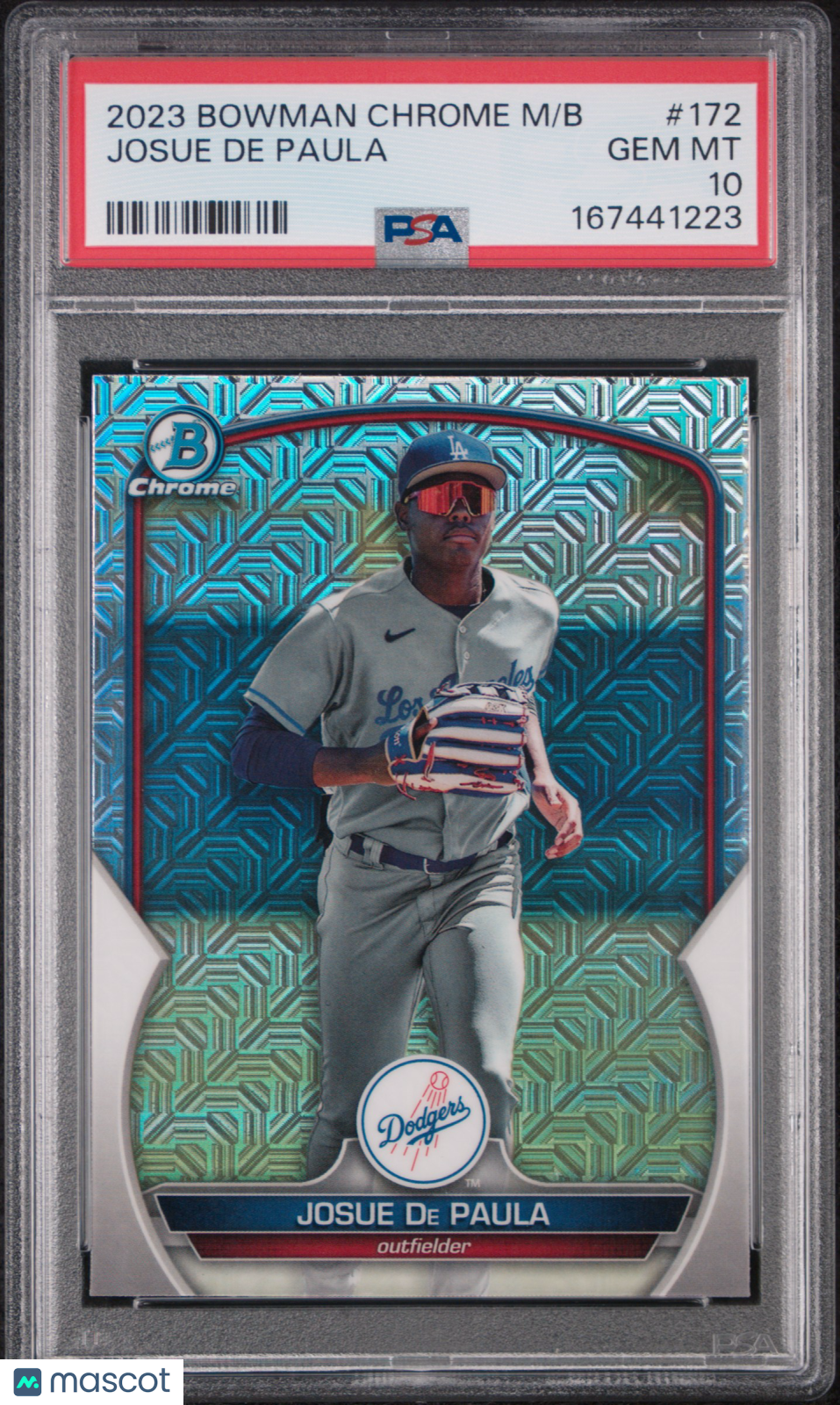 2023 Bowman Mega Box Chrome Josue De Paula #172 PSA 10