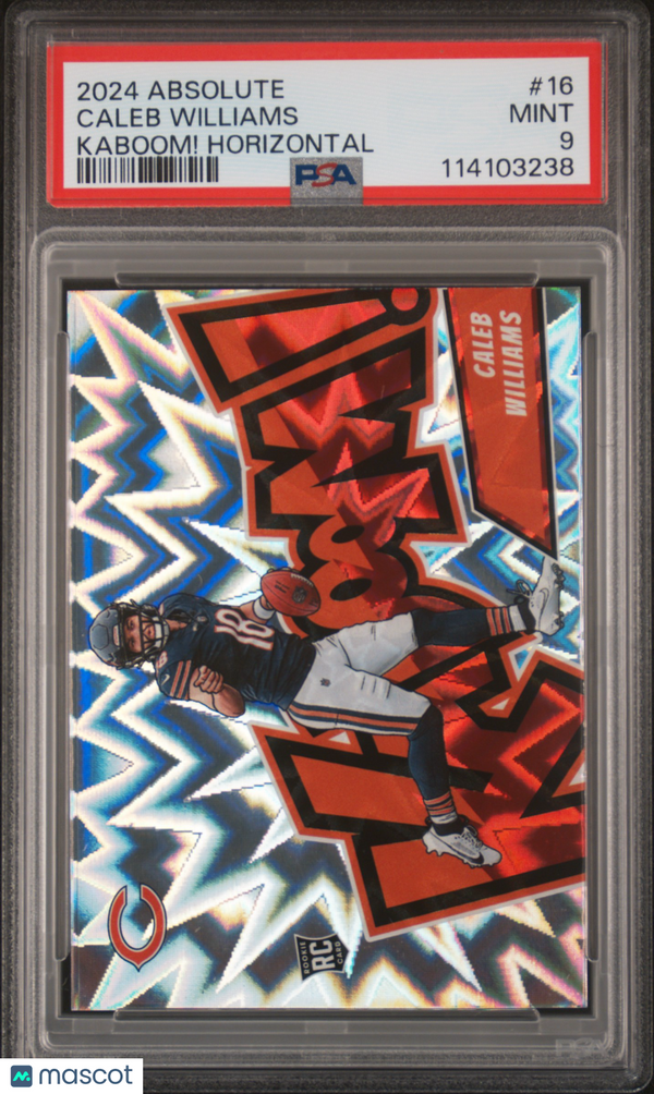 2024 Panini Absolute Kaboom! Horizontal Caleb Williams Rookie #16 PSA 9 Chicago
