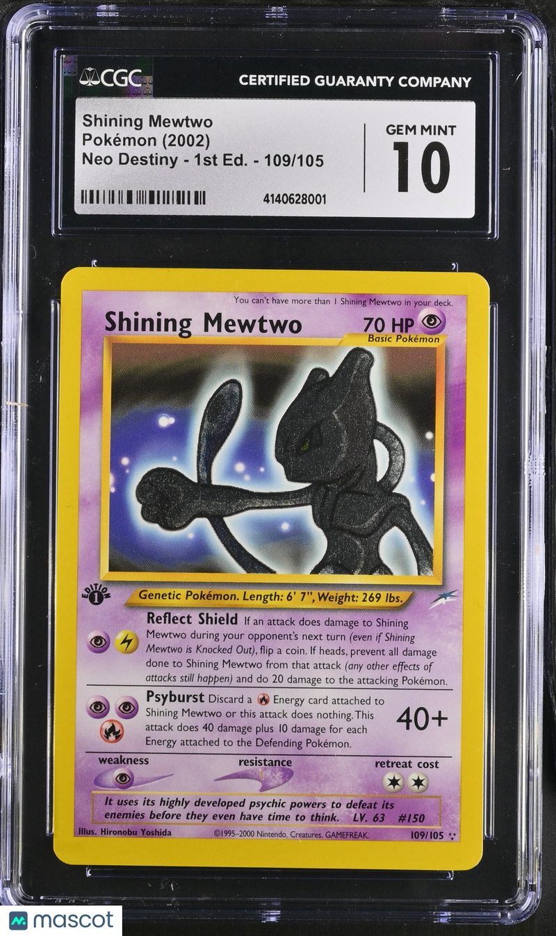 2002 Pokémon TCG 1st Edition Neo Destiny Shining Mewtwo