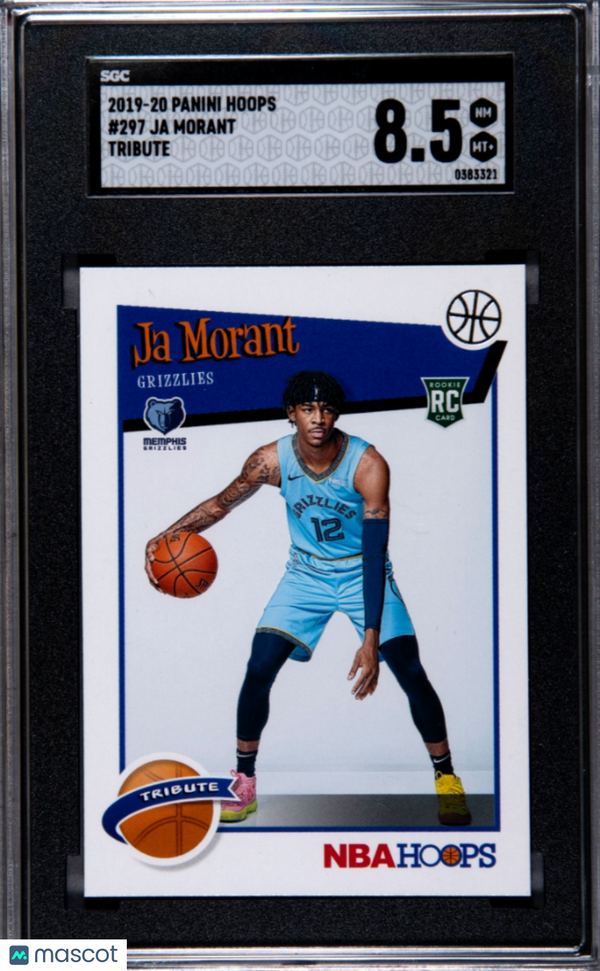 2019-20 Panini Hoops Ja Morant #297 SGC 8.5 Basketball