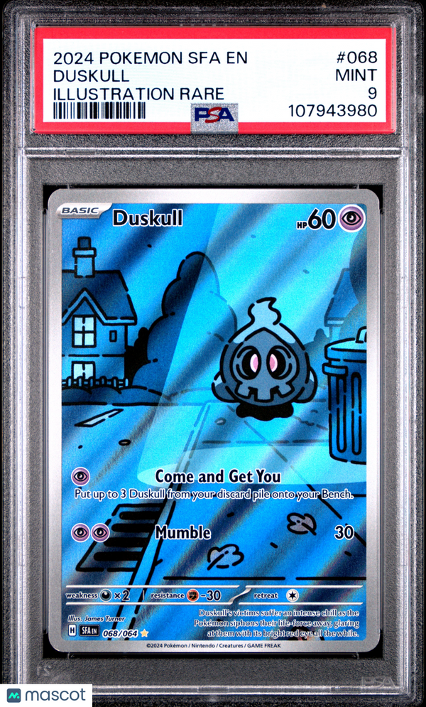 2024 Pokemon Sfa EN Duskull #068 Illustration Rare PSA 9