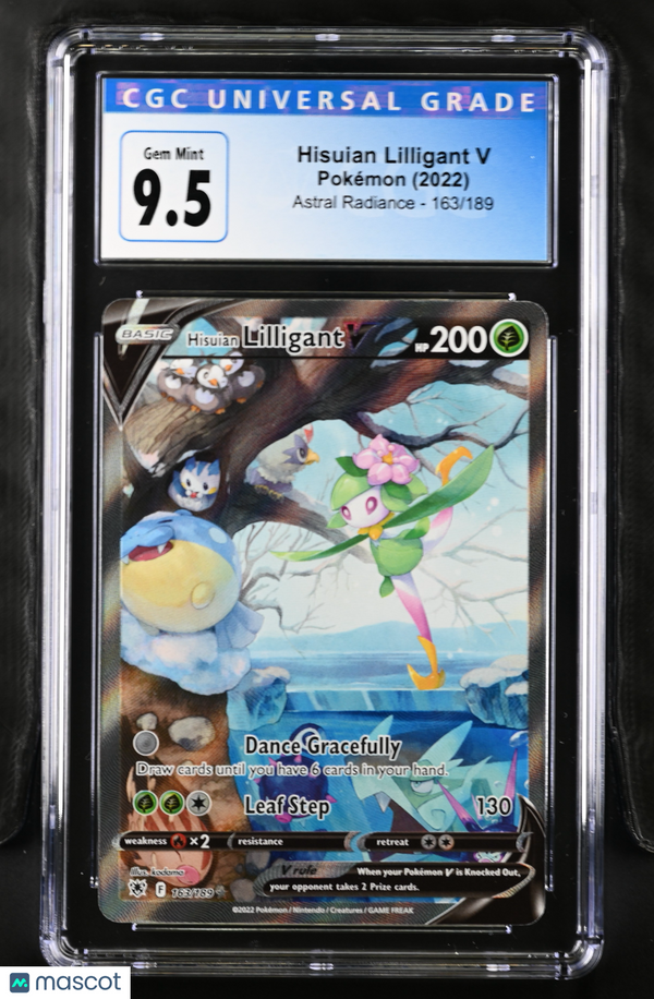 2022 Pokémon Astral Radiance Hisuian Lilligant V #163/189 English CGC 10