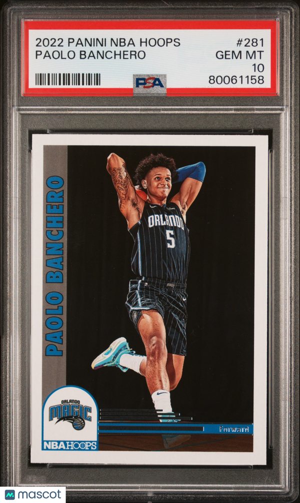 2022 Panini NBA Hoops Paolo Banchero #281 PSA 10