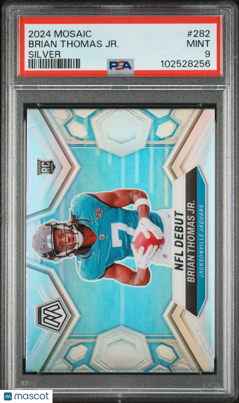 2024 Mosaic Brian Thomas JR. Silver Rookie #282 PSA 9 Jacksonville Jaguars