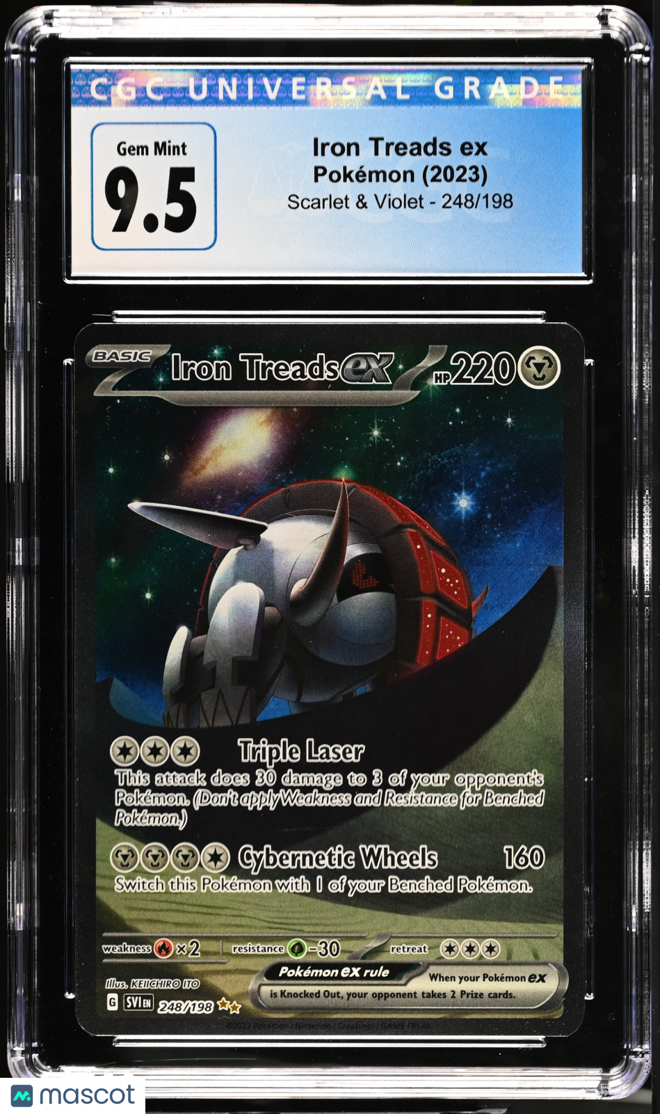 2023 Pokemon Scarlet & Violet Iron Treads ex #248/198 SIR CGC 9.5