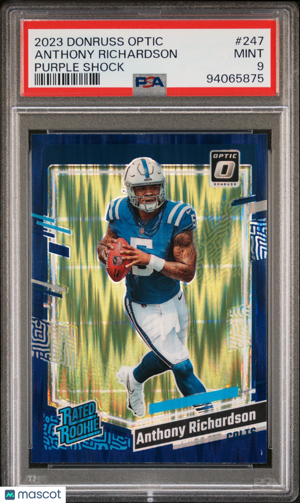 2023 Panini Donruss Optic Anthony Richardson #247 PSA 9 Football