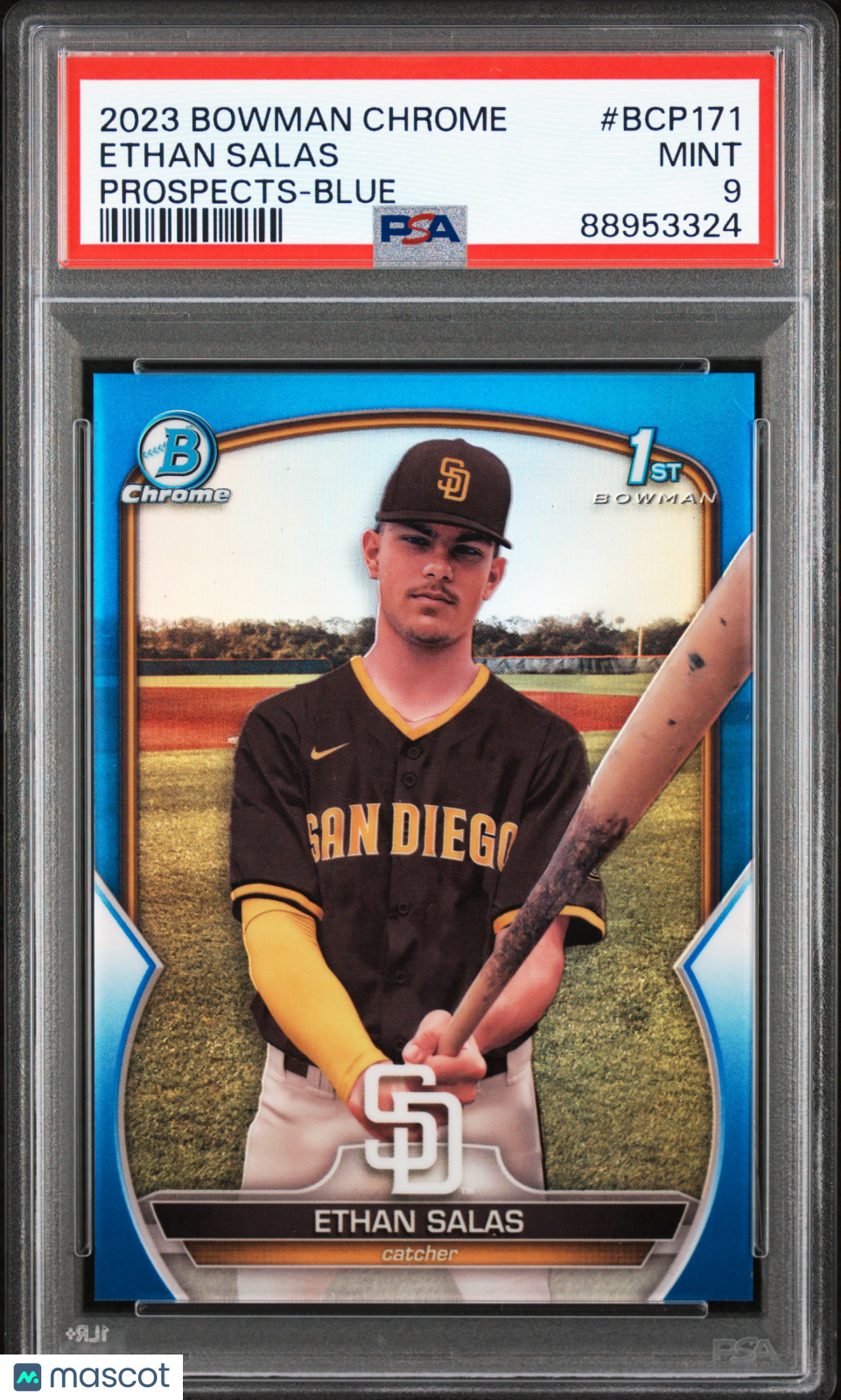 2023 Bowman Chrome Prospects Ethan Salas Blue Refractor #BCP171 PSA 9 /150