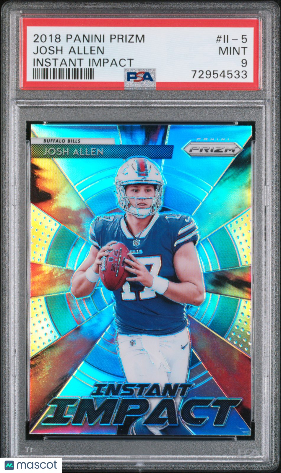 2018 Panini Prizm Instant Impact Josh Allen #II-5 PSA 9