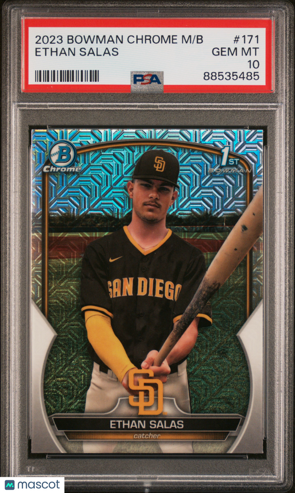 2023 Bowman Mega Box Chrome Ethan Salas #171 PSA 10