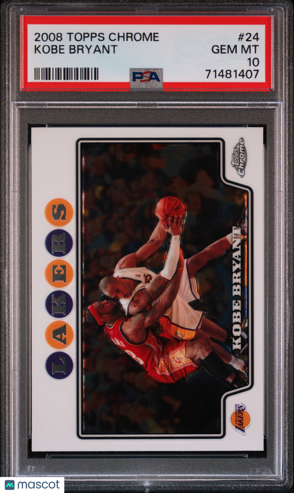 2008 Topps Chrome #24 Kobe Bryant PSA 10 GEM MINT with LeBron James LOW POP!