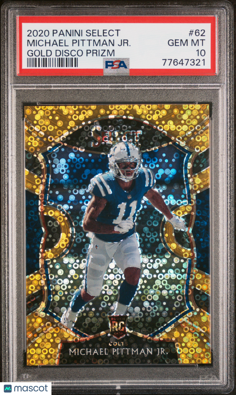 2020 Panini Select Michael Pittman JR. Gold Disco Prizm