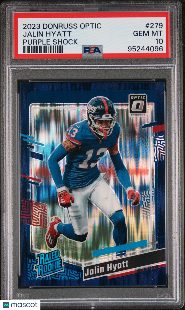 2023 Panini Donruss Optic Jalin Hyatt #279 PSA 10 Football