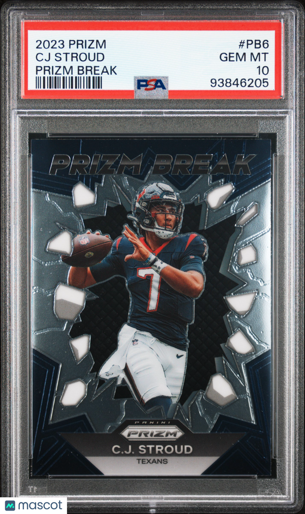 2023 Panini Prizm Prizm Break CJ Stroud #PB6 PSA 10 Football