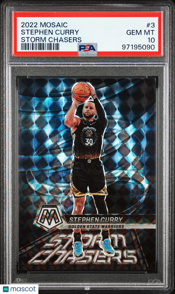 2022 Panini Mosaic Storm Chasers Stephen Curry #3 PSA 10