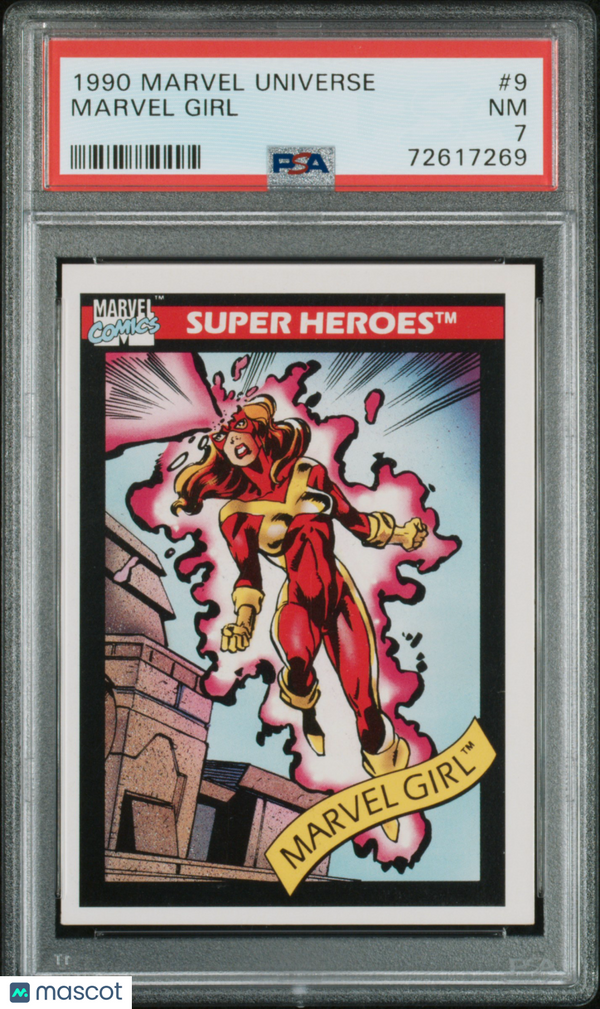 1990 Marvel Marvel Girl #9 PSA 7