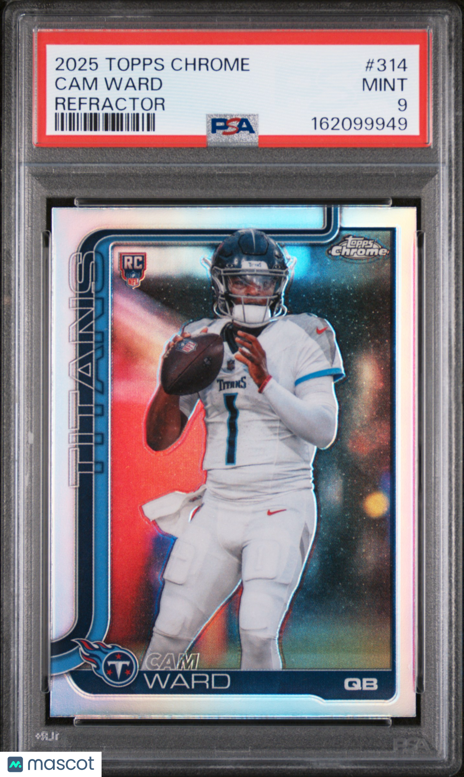 2025 Topps Chrome Cam Ward Refractor #314 PSA 9