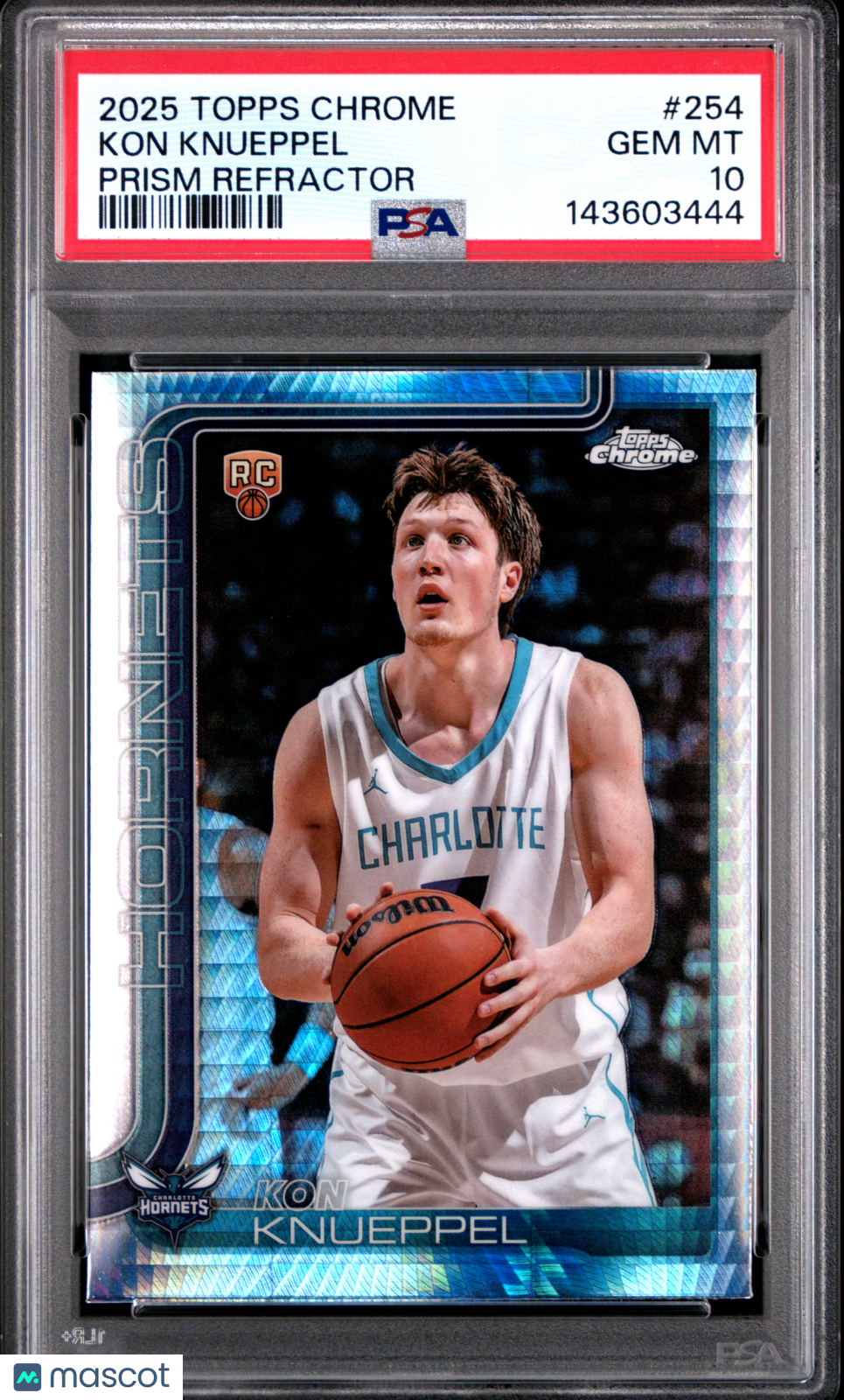 2025 Topps Chrome Kon Knueppel Prism Refractor #254 PSA 10