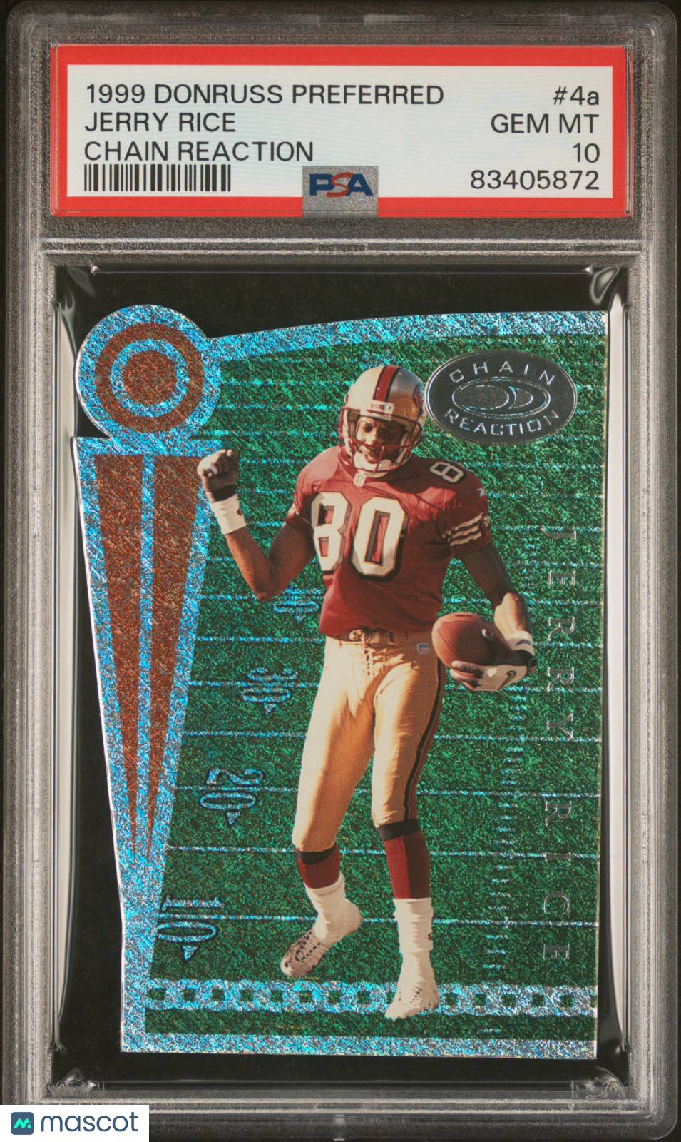 1999 Donruss Preferred Chain Reaction Jerry Rice #4a PSA 10 GEM MINT