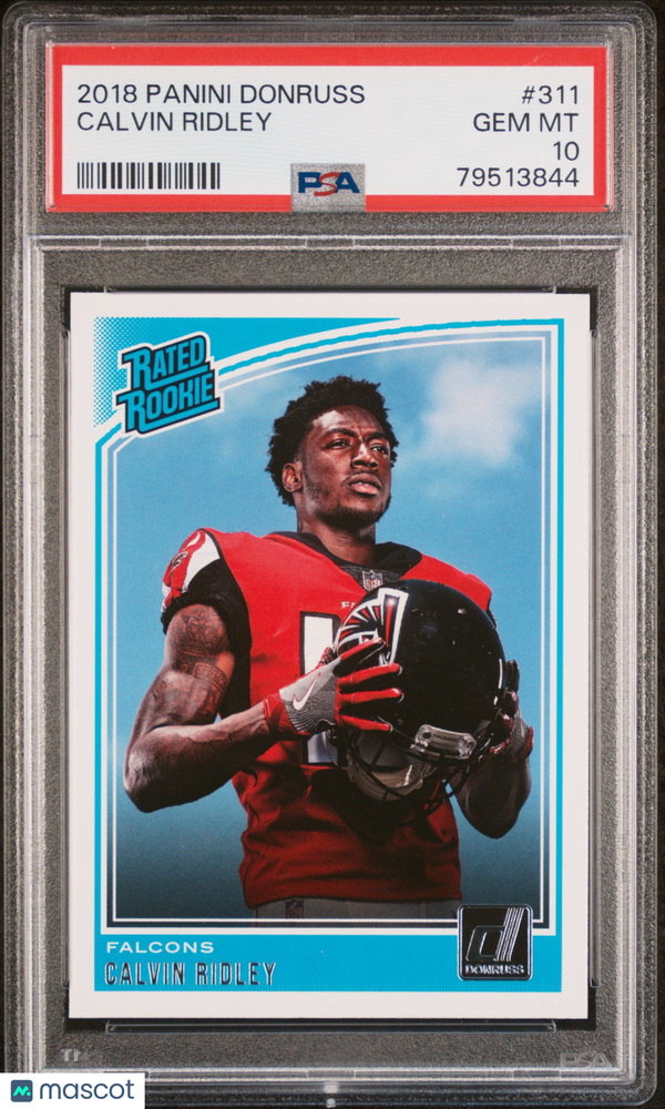 2018 Panini Donruss Calvin Ridley #311 PSA 10