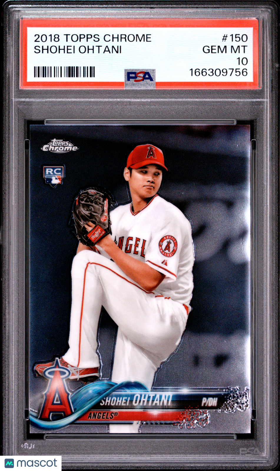 2018 Topps Chrome Shohei Ohtani Rookie #150 PSA 10 Los Angeles Angels