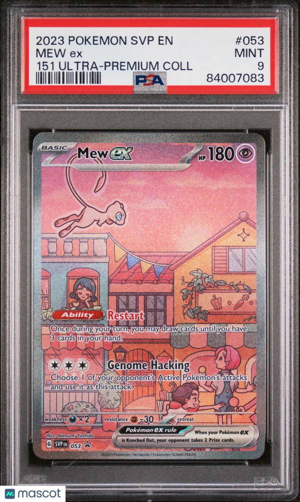 PokéMon TCG Mew EX #053 151 Ultra-Premium Coll PSA 9