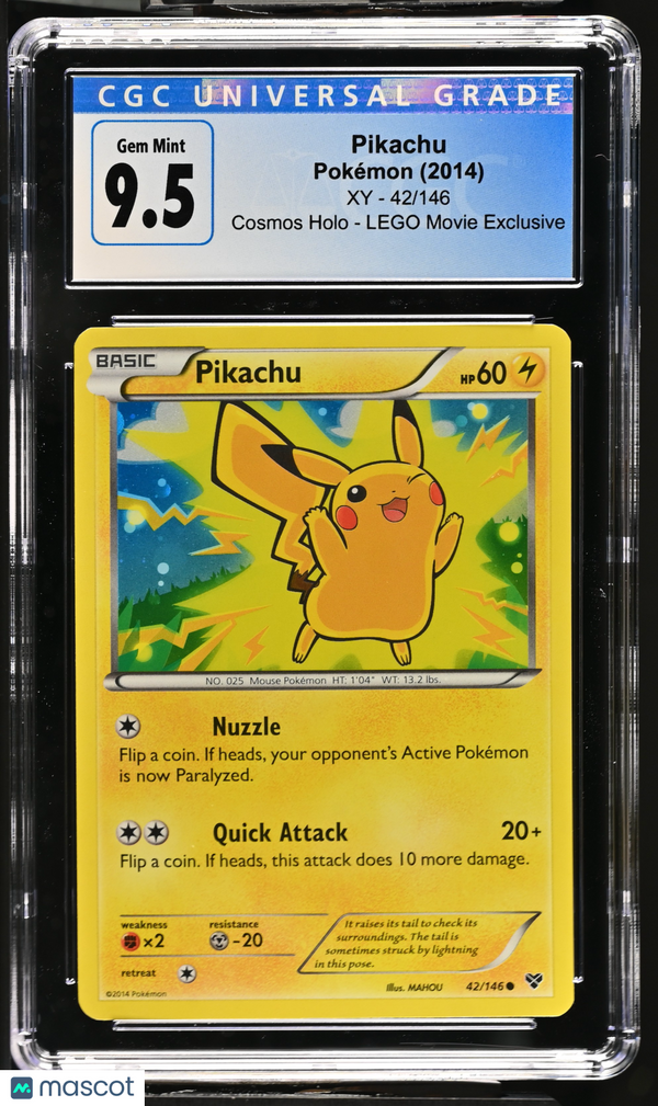 2014 Pokémon Pikachu #42/146 English CGC 10