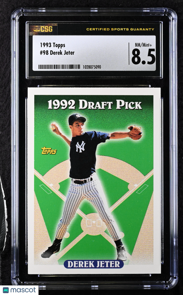 1993 Topps Derek Jeter #98 CGC 8.5 Baseball