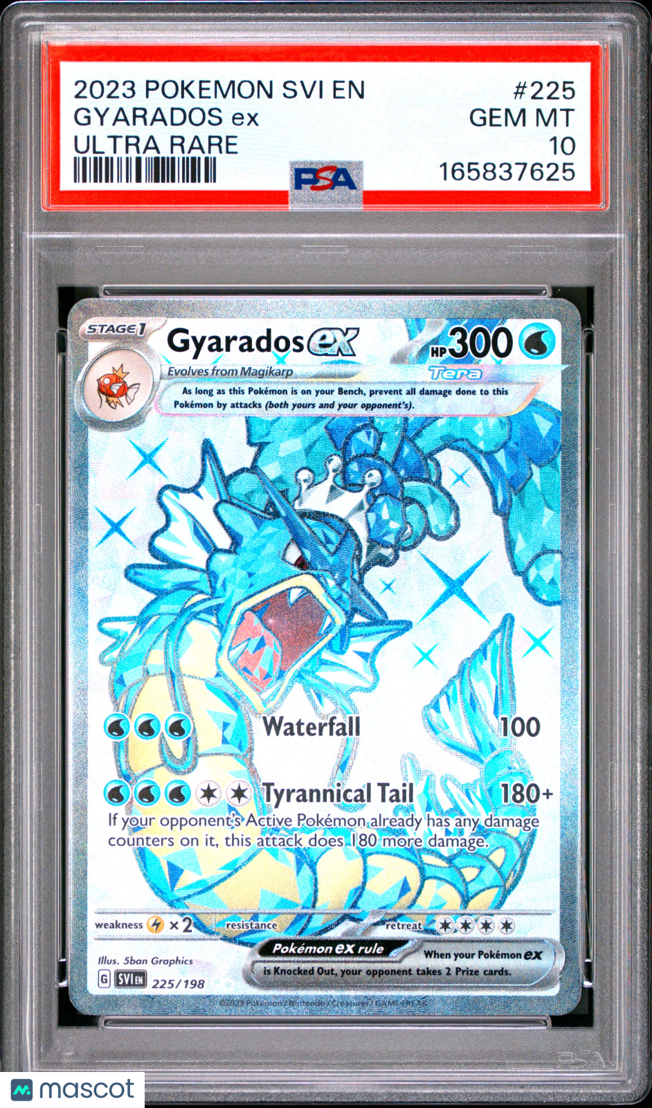 2023 Pokemon Svi EN-Scarlet & Violet Gyarados EX #225 Ultra Rare PSA 10